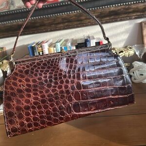 Gorgeous vintage alligator purse